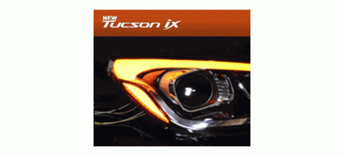 exled hyundai new tucson ix35 2way front led modules